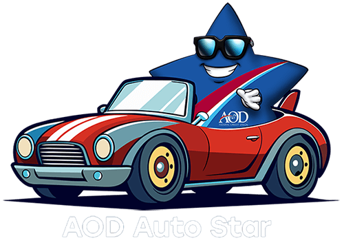 AOD Auto Star mascot